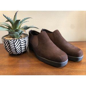 Nine West Shoes - Brown  Leather Suede Elastic Slip On Career / Work Size 8M